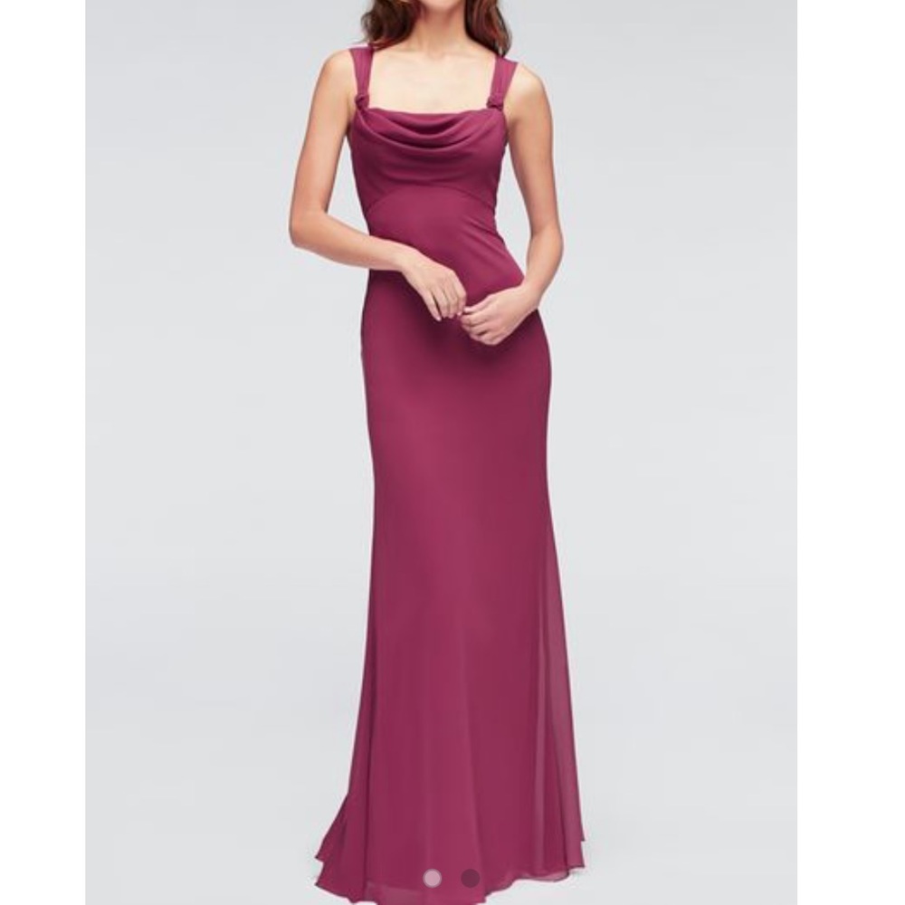 Watters Bridesmaids Formal Prom Wine Dress NWT